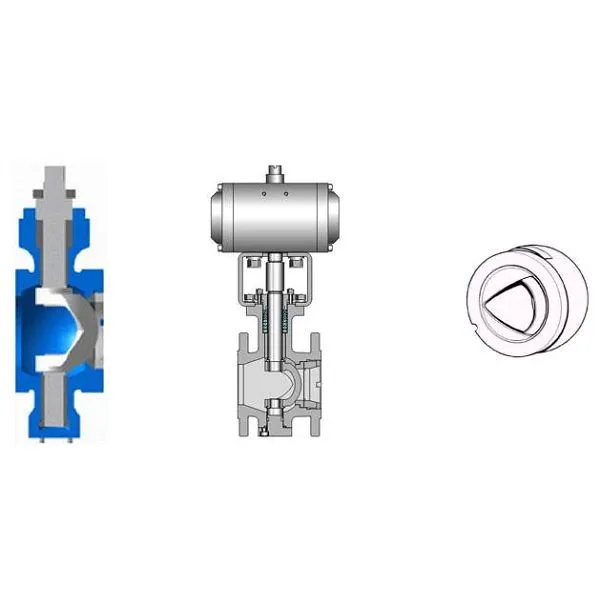 Segmentin V porttipalloventtiili